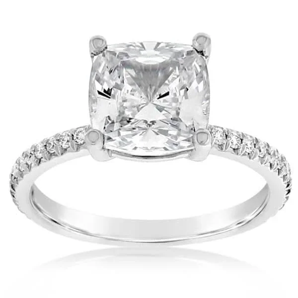 PRECISION SET Modern Classic Diamond Engagement Ring