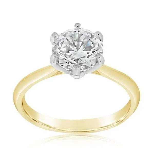 PRECISION SET Solitaire Engagement Ring