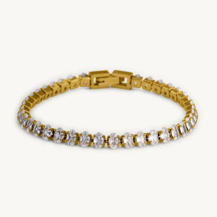 Premium Oval Diamond Bracelet