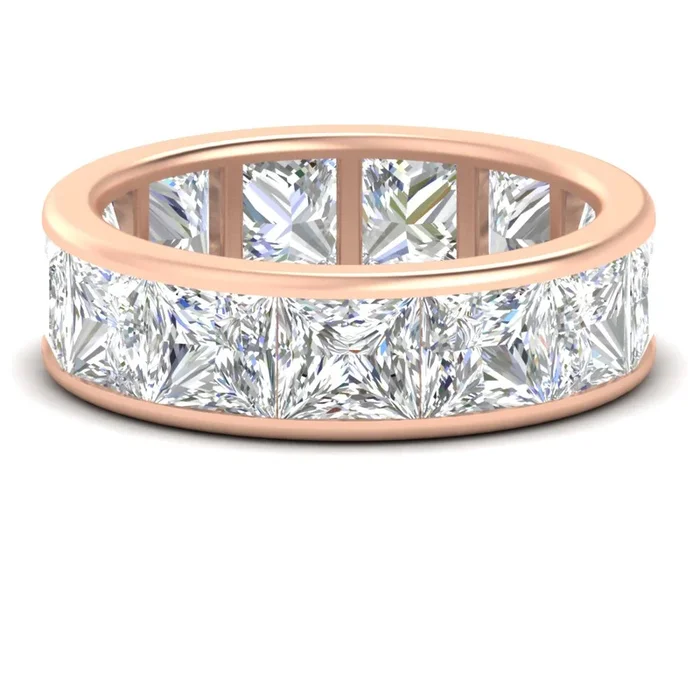 Princess Cut Diamond Eternity Band 10 Ctw