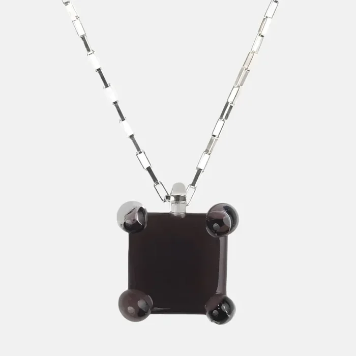 Prong Square Necklace