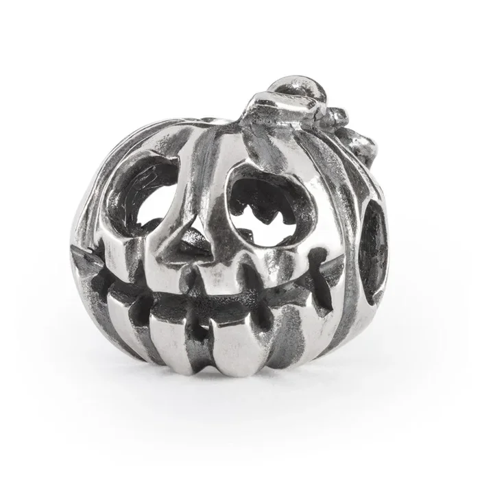 Pumpkin of Courage Sterling Silver Trollbead