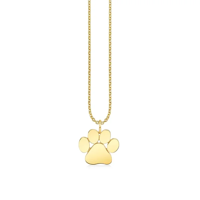 Pure Gold Small Paw Charm