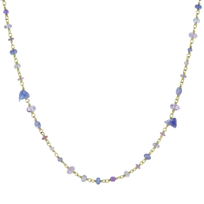 Purple Spun Sugar Necklace