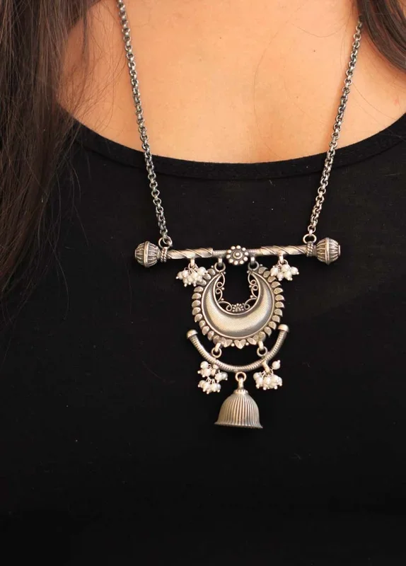Qurbat Crescent Moon Umbrella Necklace