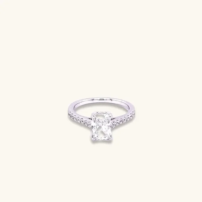 Radiant Cut Diamond Crystalline 2ct Ring