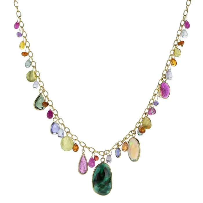 Rainbow Drop Necklace
