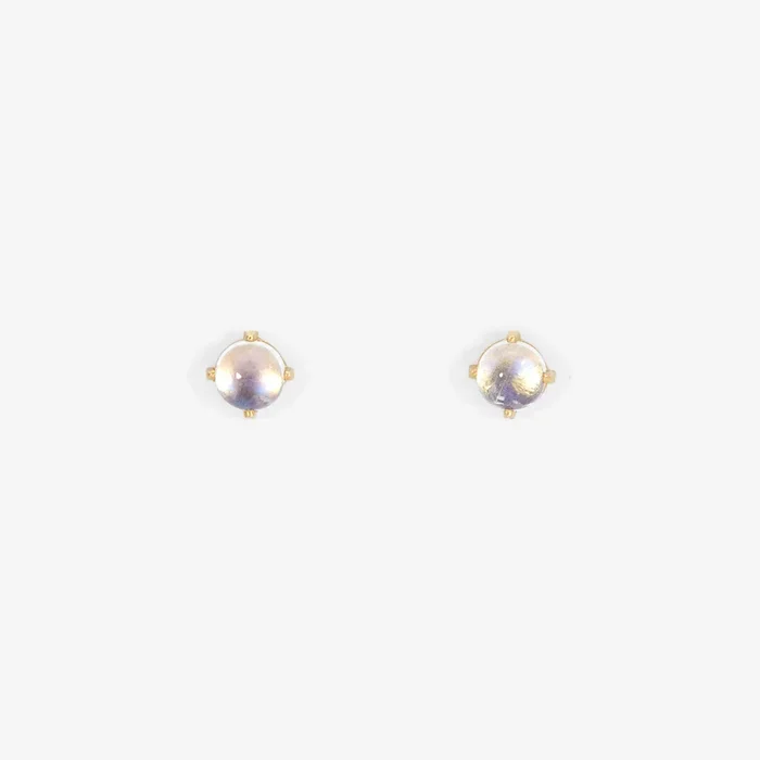 Rainbow Moonstone Wisp Studs | E7904RM