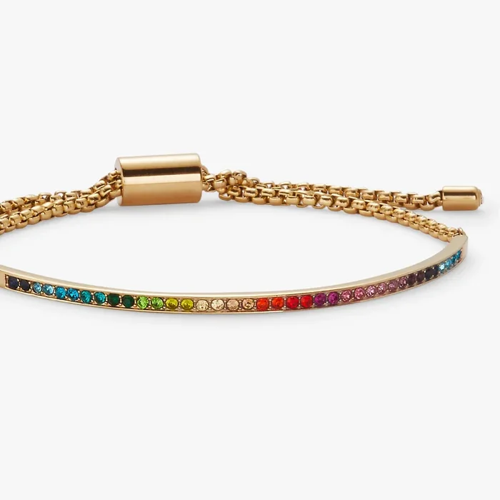 Rainbow Ombre Pave Bolo