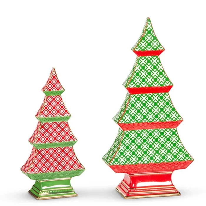 Raz Imports 12.25″ Geo Pattern Tabletop Trees