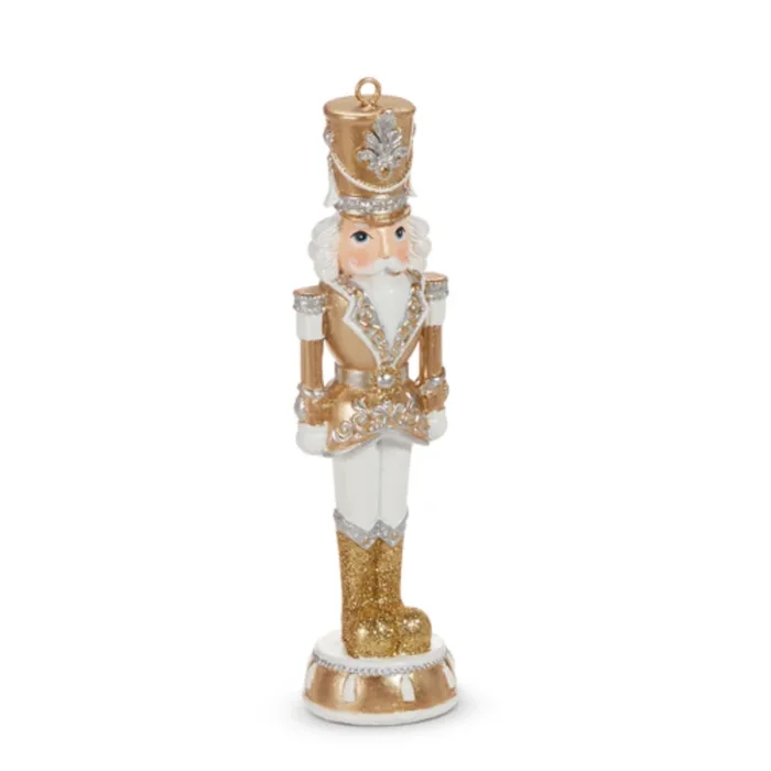 Raz Imports 6″ Gold and Silver Nutcracker Ornament