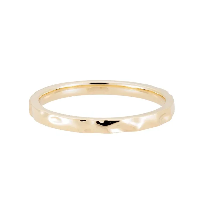 Ready To Ship – 2mm Dunes Wedding Band (Size 5.75, 18K Yellow Gold)