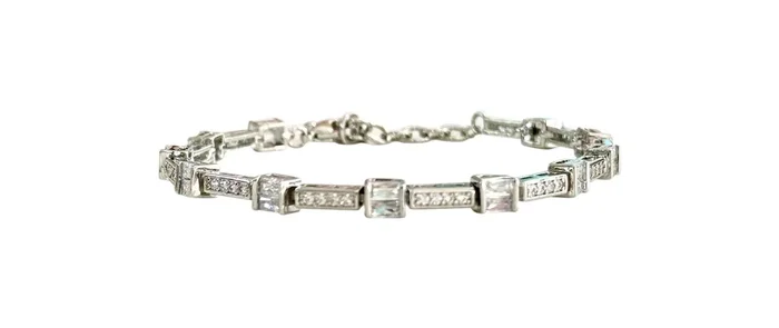 Reanne CZ Silver Bracelet