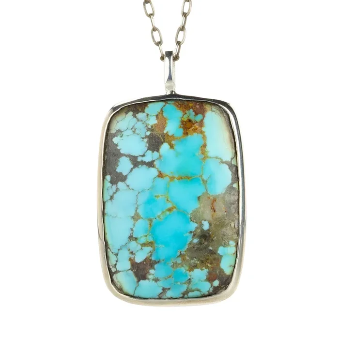 Rectangular Arizona Turquoise Necklace