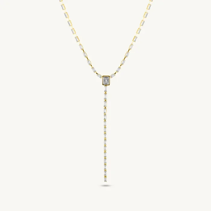 Regal Square Cascade Necklace