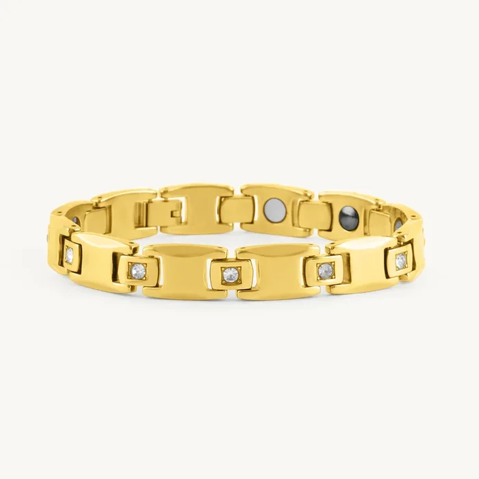 Regal Stone Inlay Chain Bracelet