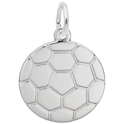 Rembrandt Soccer Charm in Sterling Silver