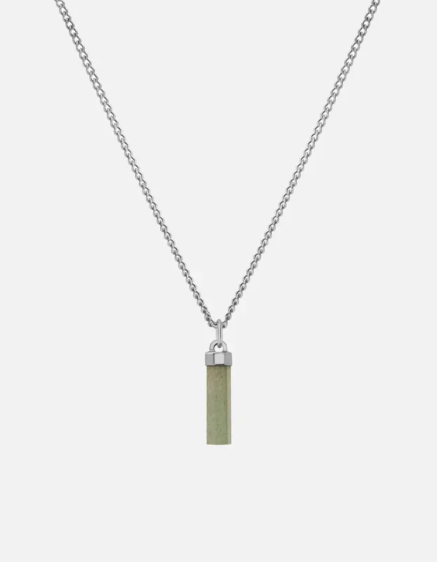 Remi Aventurine Necklace, Sterling Silver