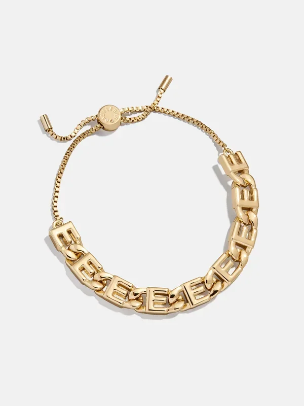 Repeating Initial Bracelet – E