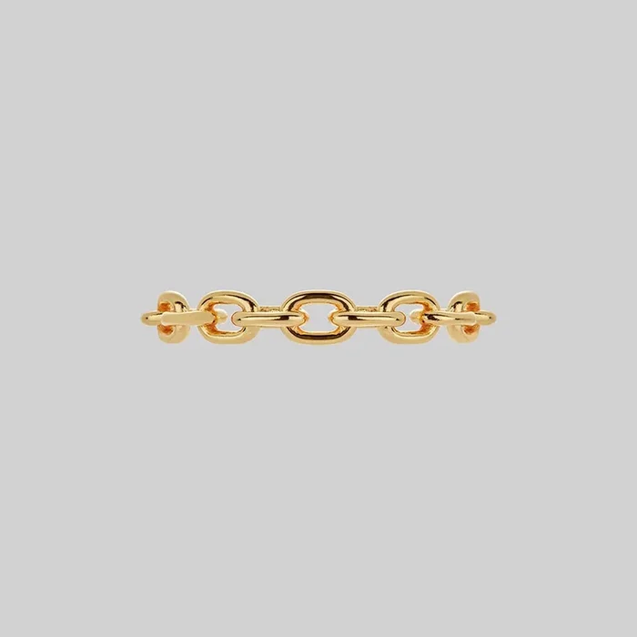 RESOLUTE. Single Chunky Chain Ring – Gold
