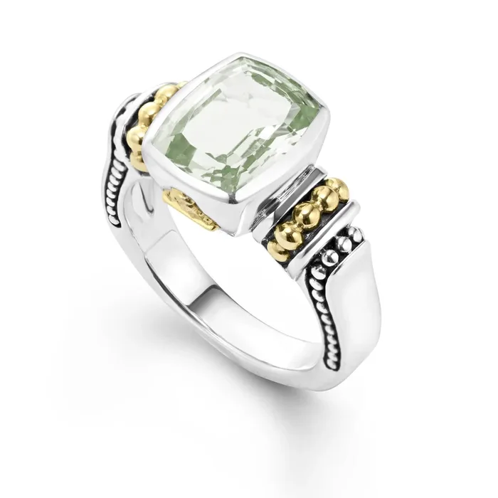Rittenhouse Bezel-Set Prasiolite Ring