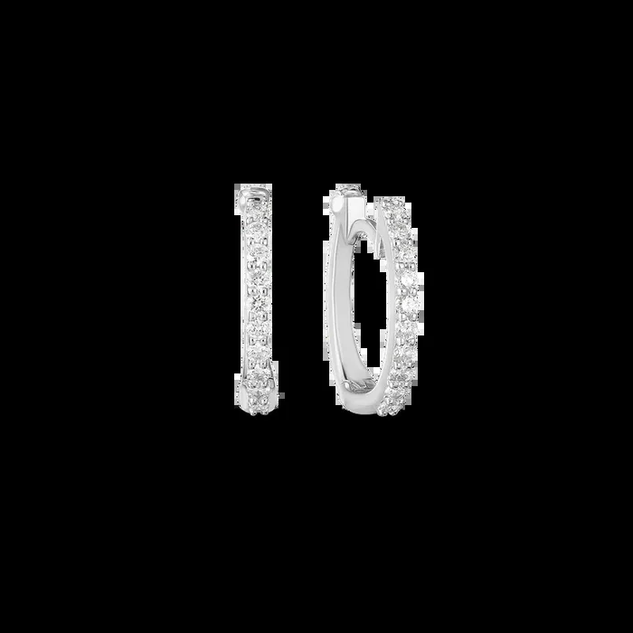 Roberto Coin Diamond Baby Hoop Earrings