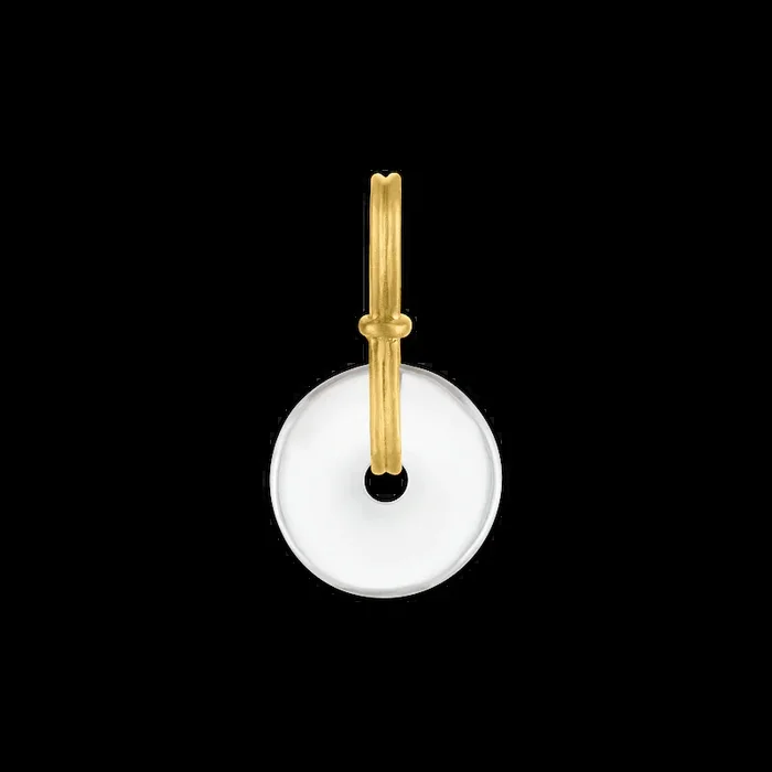 Rock Crystal Discus Pendant