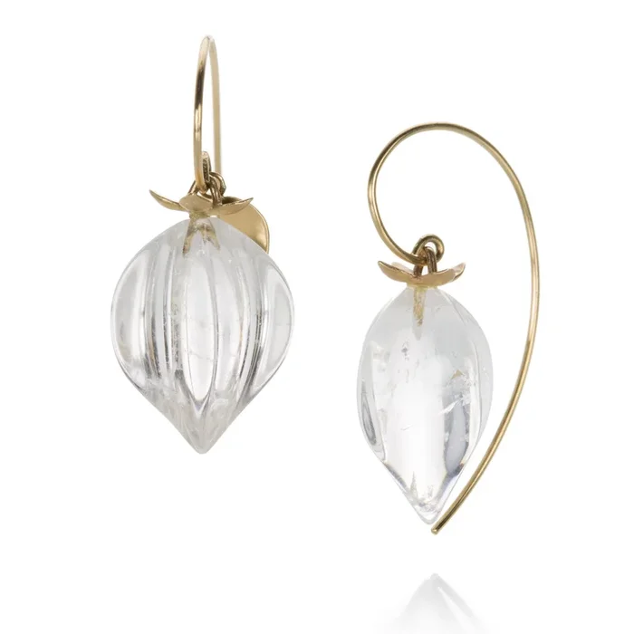 Rock Crystal Lantern Earrings