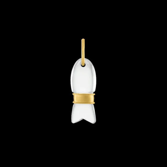 Rock Crystal Minnow Pendant