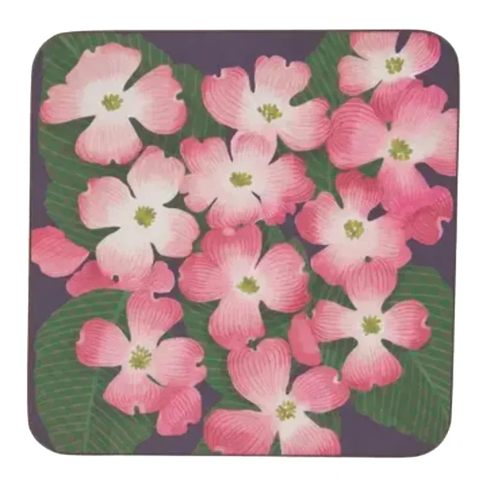 Rock Flower Paper Coasters – Set of 4