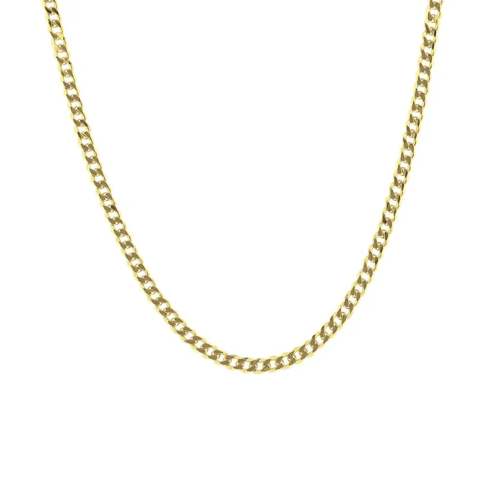 Rogan Gold Curb Link Chain Necklace- 16″