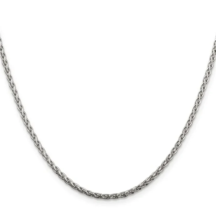 Rolland’s Design Silver Diamond-Cut Spiga Chain