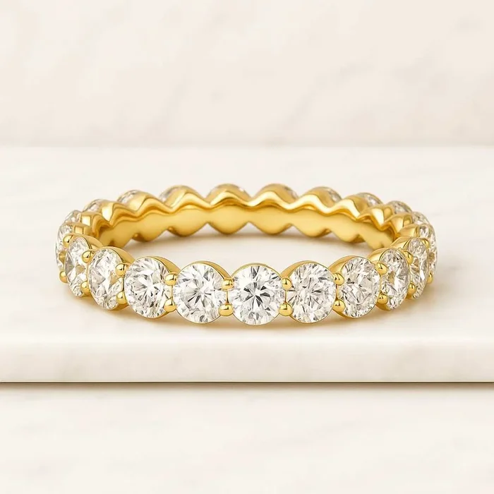 Round Diamond Eternity Band