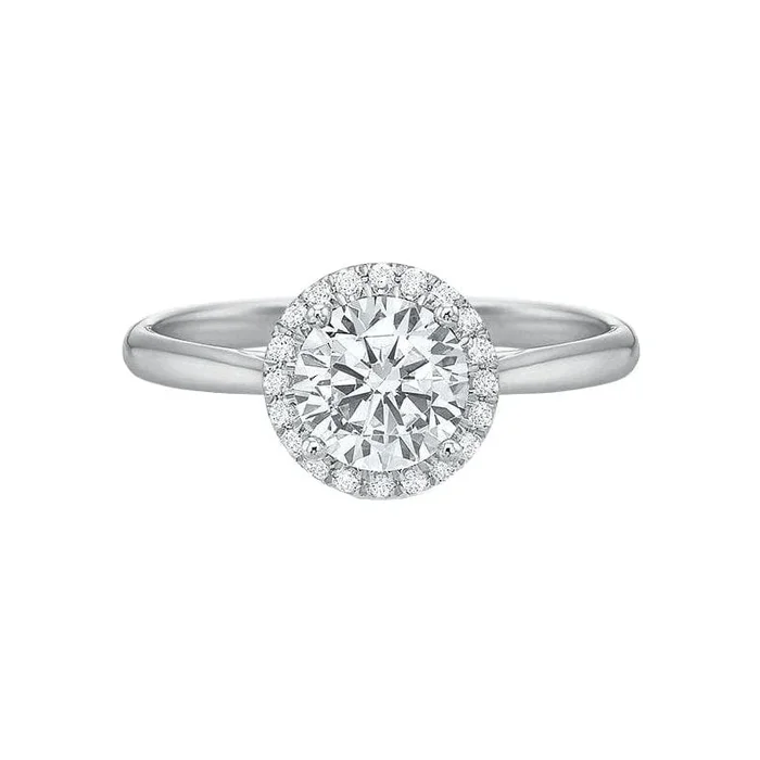 Round New Aire Halo Semi Mount Ring