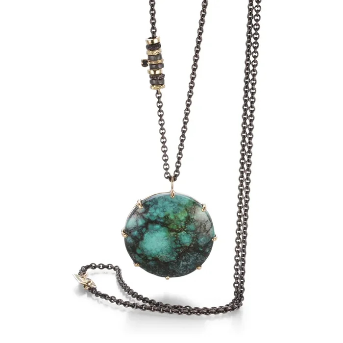 Round Turquoise Pendant