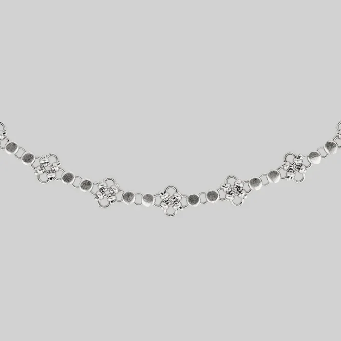 RUBIOUS. Chainmail Collar – Silver