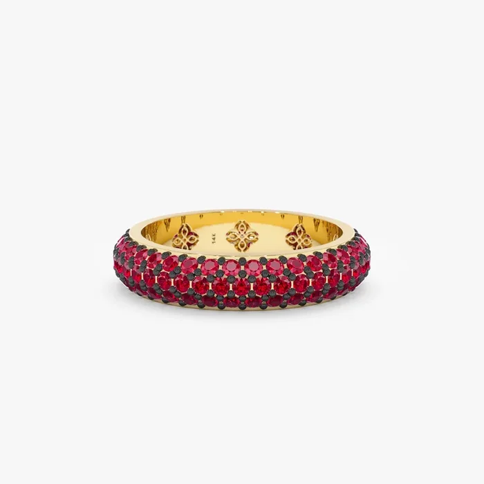 Ruby Pave Dome Ring, Gem