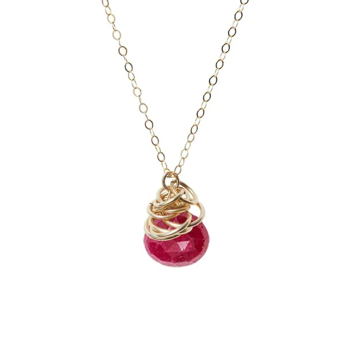 Ruby Pendant Necklace