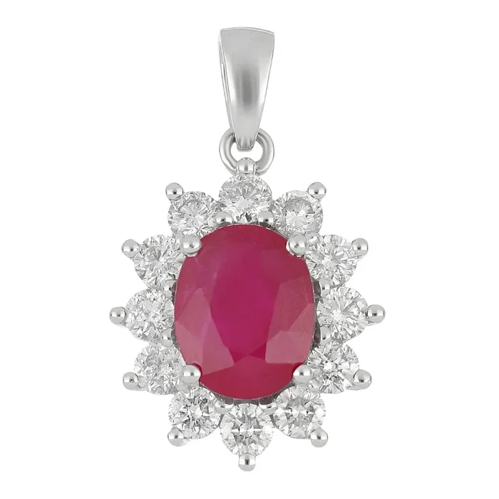 Ruby Pendant (Ruby 2.3 cts. White Diamond 0.91 cts.)