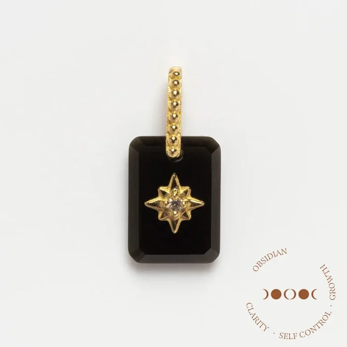 Sale! Solid Gold Crystal Amulet Charm for Manifestation