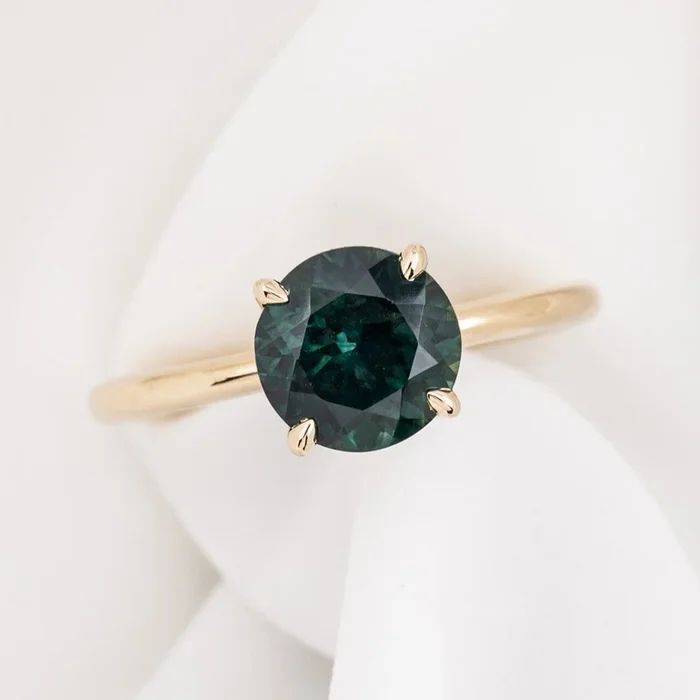 Sara Ring, Blue Green Sapphire