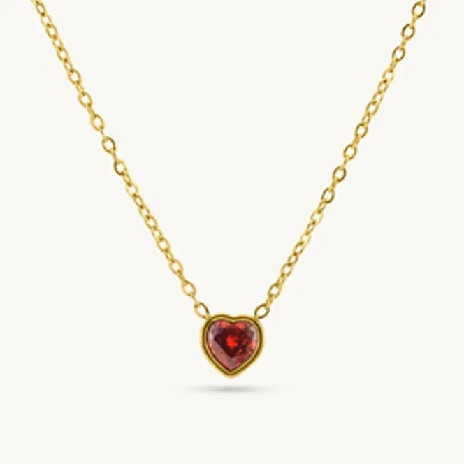 Scarlet Love Heart Pendant