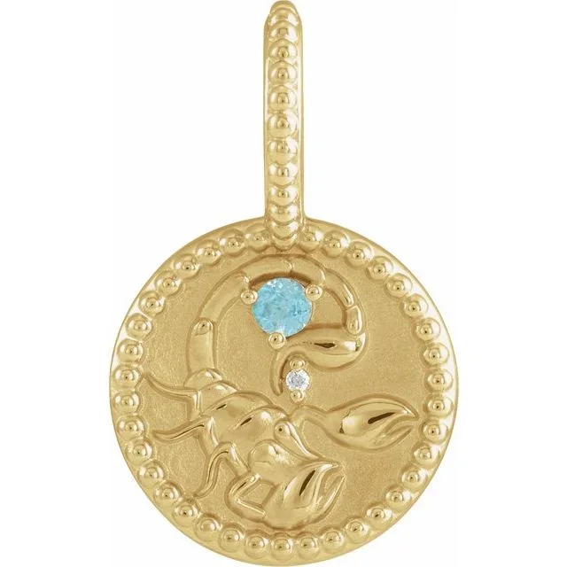 Scorpio Medallion Charm