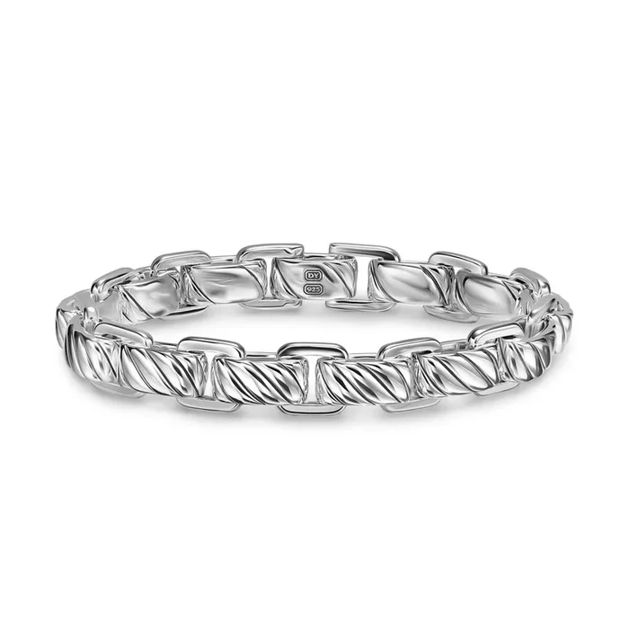 Scultped Cable Link Bracelet