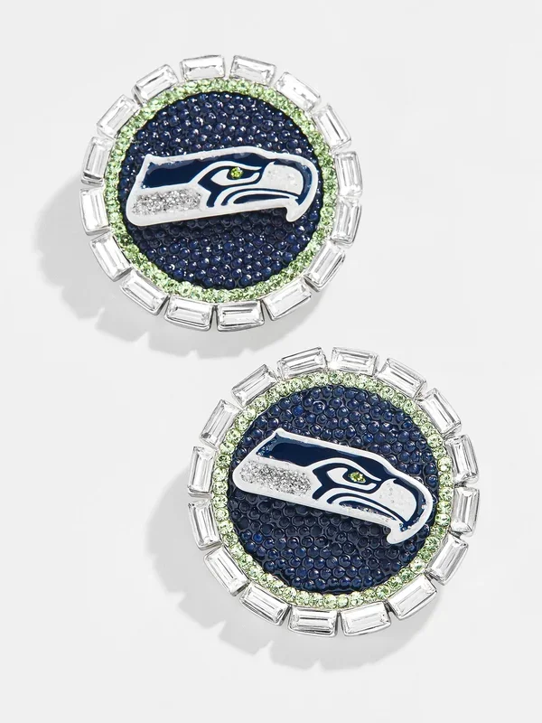 Seattle Seahawks NFL Statement Stud Earrings – Seattle Seahawks