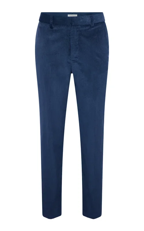Sebastian Pant in Electric Navy Sea Island Cotton Corduroy