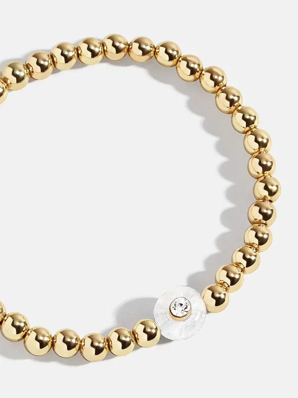 Semi-Precious Birthstone Pisa Bracelet – Crystal