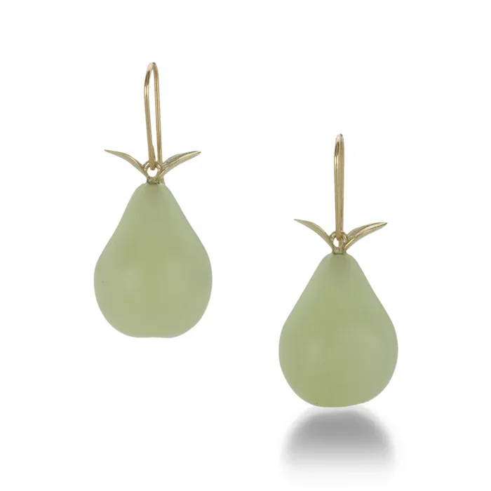 Serpentine Pear Earrings