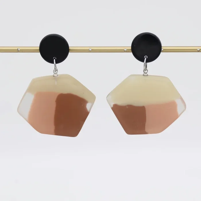 Shades of Brown Orla Post Earrings