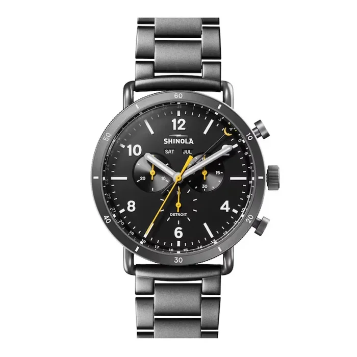 Shinola Canfield Sport 45mm Gunmetal – Black Dial